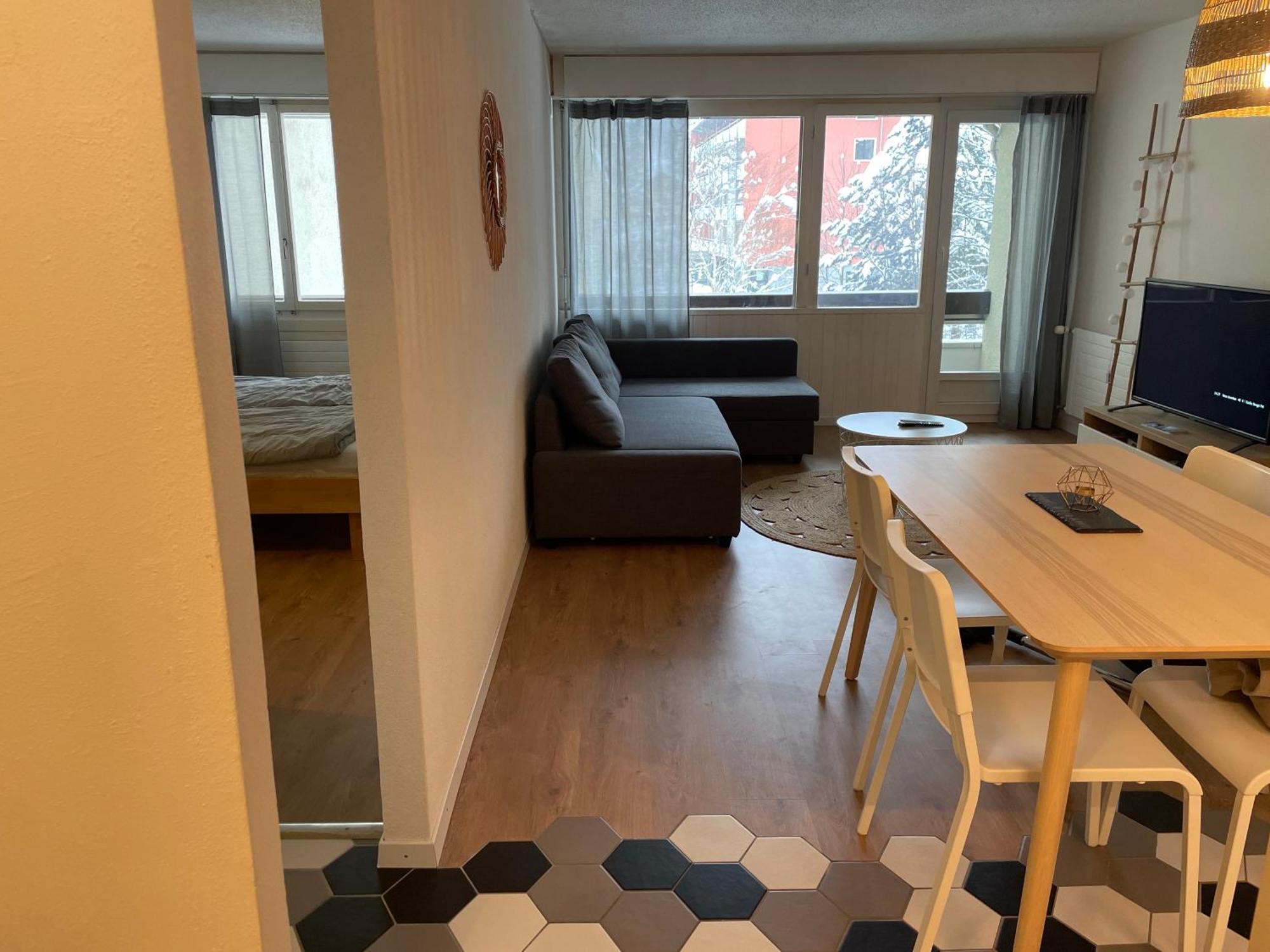 Super Central - Appartement 2,5Pcs A Leukerbad Exterior foto